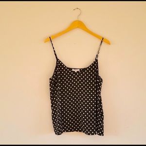 Equipment cami black & white polka dots. NWOT. Size XL.
